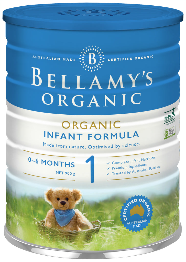 Bellamy's Organic Step 1 Infant Formula 0 - 6 Months 900g