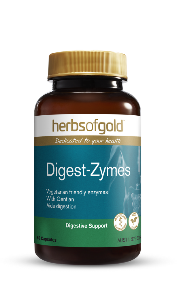 Herbs of Gold Digest-Zymes 60 Vegetarian Capsules