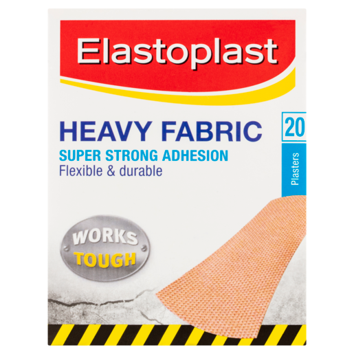 Elastoplast Heavy Fabric Super Strong Adhesion Plasters 20 Pack