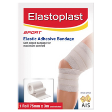 Load image into Gallery viewer, Elastoplast Sport Elastic Adhesive Bandage White 75mm x 3m