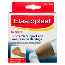Load image into Gallery viewer, Elastoplast Sport Hi-Stretch Support and Compression Bandage 7.5cm x 7m