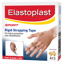 Load image into Gallery viewer, Elastoplast Sport Rigid Strapping Tape Tan 12.5mm x 10m