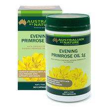 Load image into Gallery viewer, Australian By Nature Evening Primrose Oil 1000mg 365 Capsules