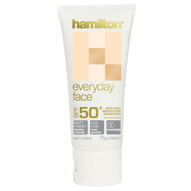 Hamilton SPF 50+ Everyday Face Cream 75g (expiry 12/24 )