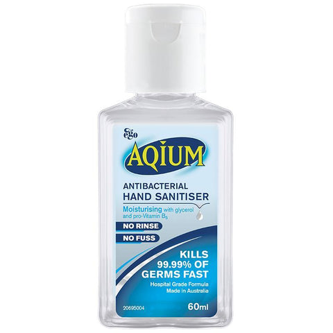 Aqium Antibacterial Hand Sanitiser 60mL