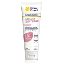 Load image into Gallery viewer, Cancer Council SPF 50+ Day Wear Face Matte Invisible 75ml Tube