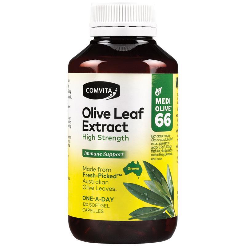 COMVITA Fresh-Picked Olive Leaf Extract High Strength 120 Capsules