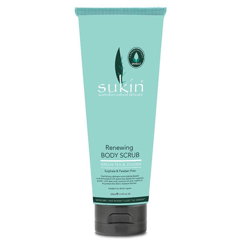 SUKIN Renewing Body Scrub with Green Tea & Jojoba 200mL