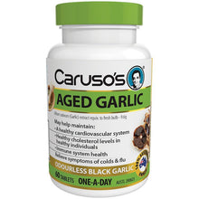 Load image into Gallery viewer, Caruso&#39;s Natural Health One a Day Aged Garlic Odourless 60 Tablets