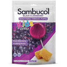 Load image into Gallery viewer, Sambucol Kids Soothing Throat Pops 8 Pack