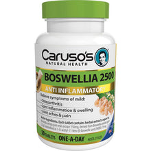Load image into Gallery viewer, Caruso&#39;s Natural Health Boswellia 2500 50 Tablets