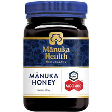 Load image into Gallery viewer, Manuka Health MGO 400+ Manuka Honey UMF 13+ 500g (NOT For sale in WA)