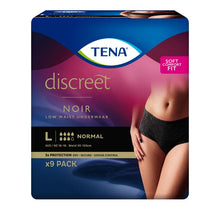 Load image into Gallery viewer, Tena Pant Womens Discreet Black Large 9 Pack