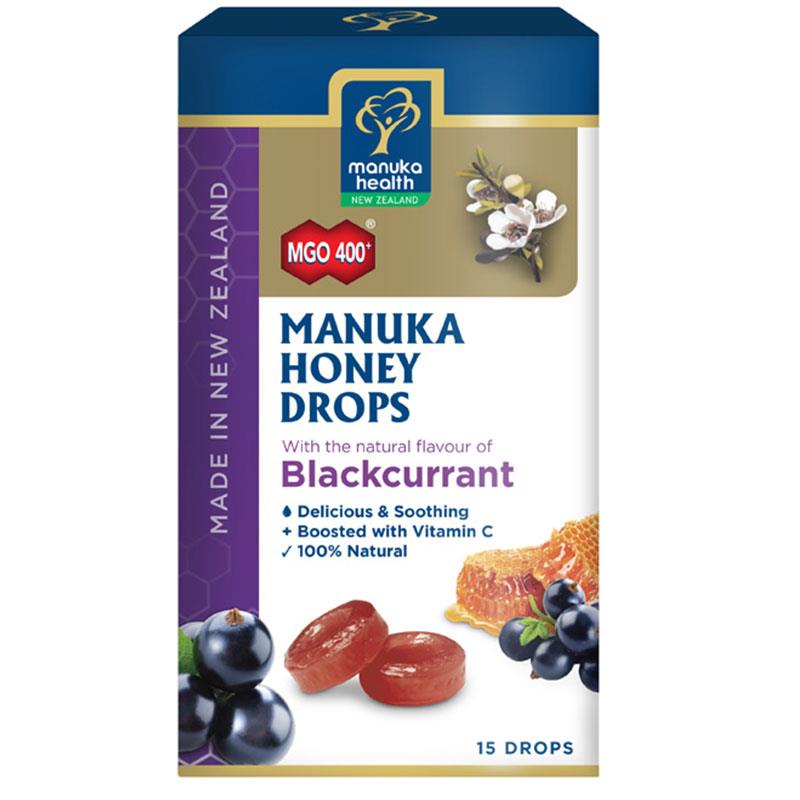 Manuka Health MGO 400+ Manuka Honey Drops - Blackcurrant 65g