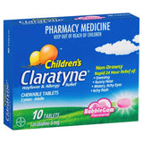 Claratyne Children's Hayfever & Allergy Relief Antihistamine Bubblegum Flavoured 10 Chewable Tablets (Limit ONE per Order)