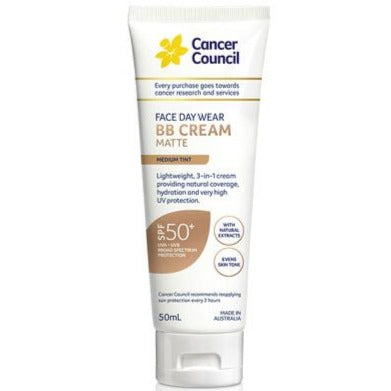 Cancer Council Face Day Wear BB Cream -  Medium SPF50+ 50ml