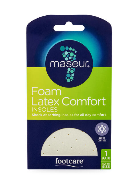 Maseur Footcare Foam Latex Comfort Insoles