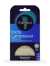 Load image into Gallery viewer, Maseur Footcare Lambswool Insoles (small box)