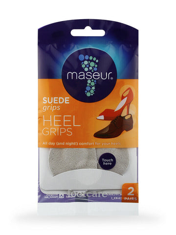 Maseur Footcare Suede Heel Grips Twin