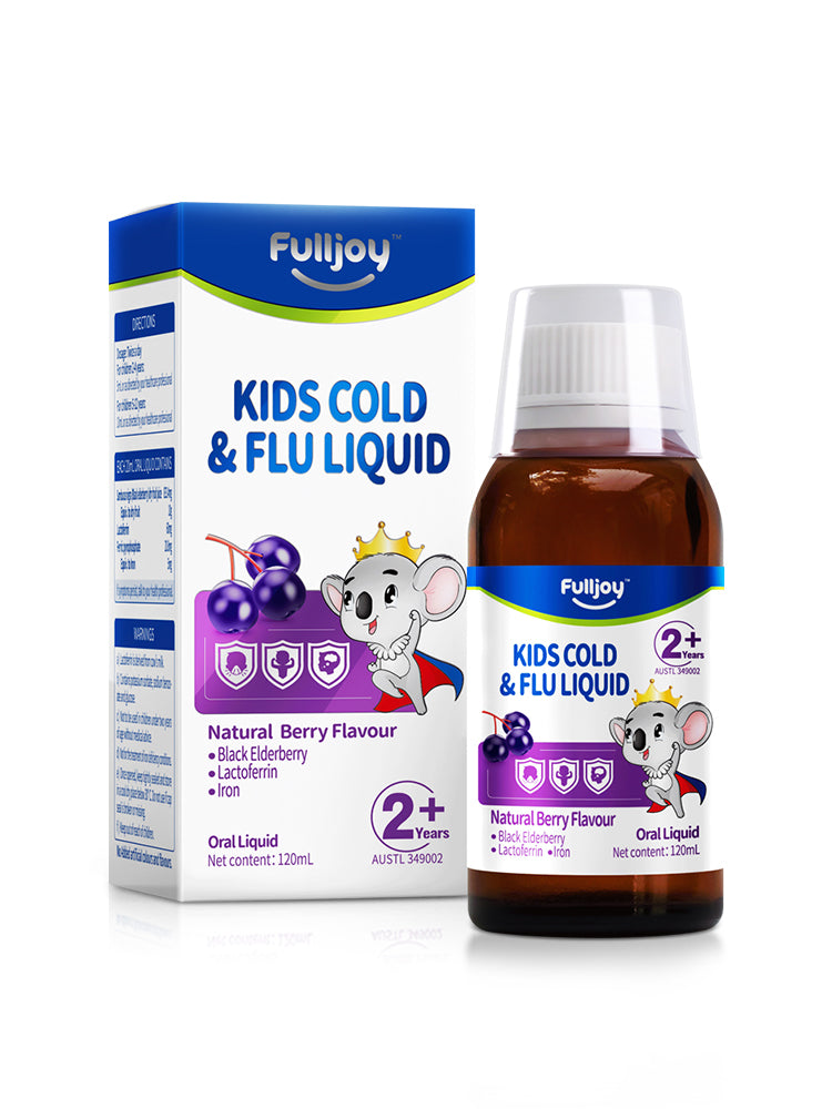 Fulljoy Kids 2+ Years Cold & FLu Natural Berry Flavour Oral Liquid 120mL