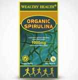 Wealthy Health ORGANIC SPIRULINA 1000MG 100 Tablets