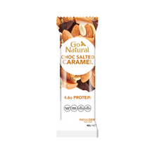 Load image into Gallery viewer, Go Natural Choc Salted Caramel Bar 40g