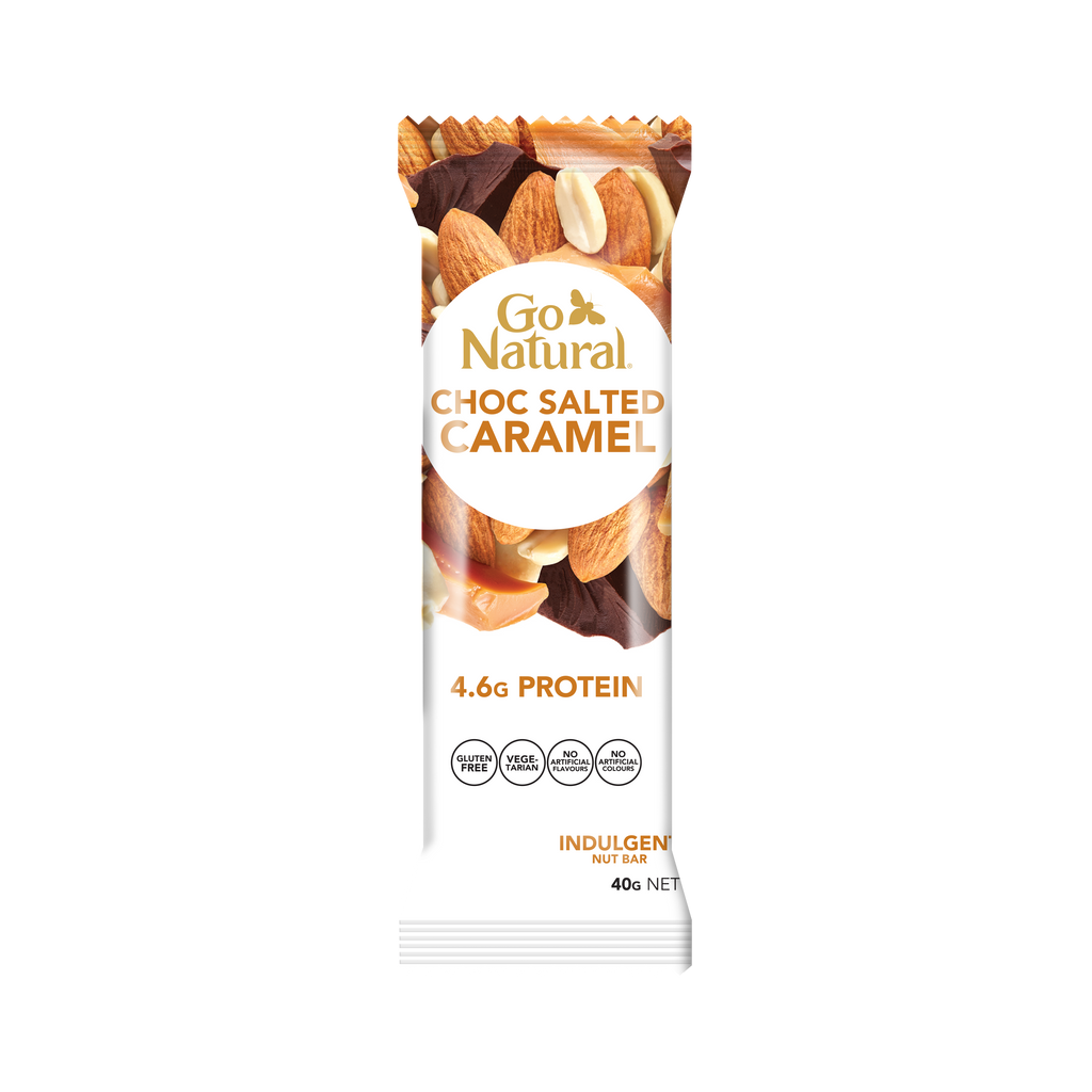 Go Natural Choc Salted Caramel Bar 40g