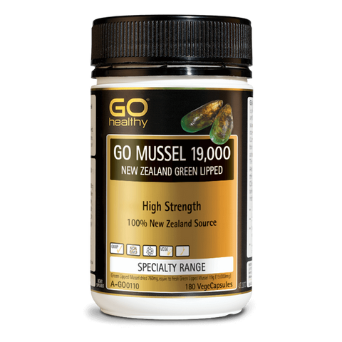 GO Healthy Mussel NZ Green Lipped 19000mg 180 Capsules