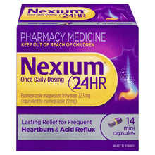 Load image into Gallery viewer, Nexium 24hr 20mg 14 Mini Capsules (LIMIT of ONE per Order)