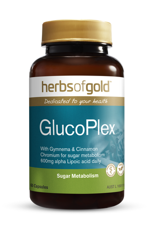 Herbs of Gold GlucoPlex 60 Vegetarian Capsules