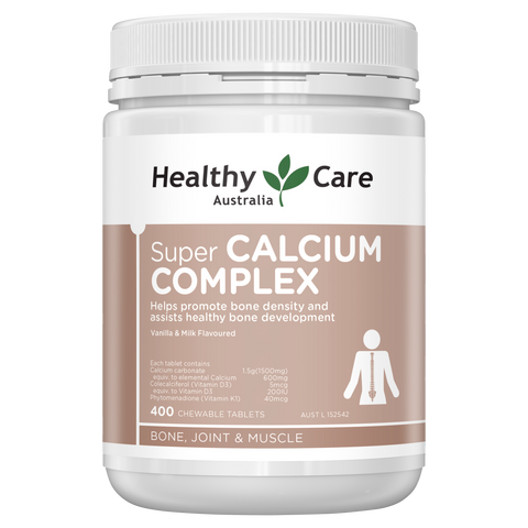 Healthy Care Super Calcium Complex D 400 Chewable Tablets