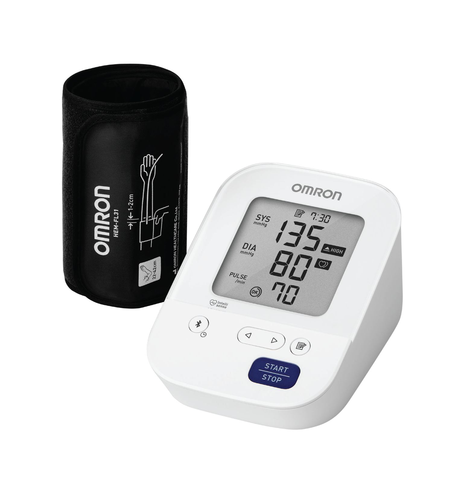 Omron HEM 7142T1 Bluetooth Blood Pressure Monitor with Body