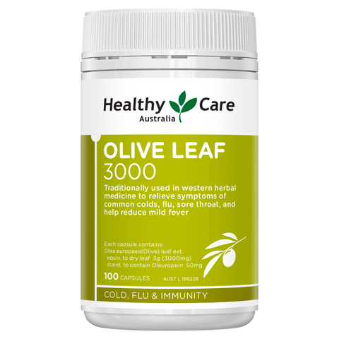 Healthy Care Olive Leaf Extract 3000mg 100 Capsules