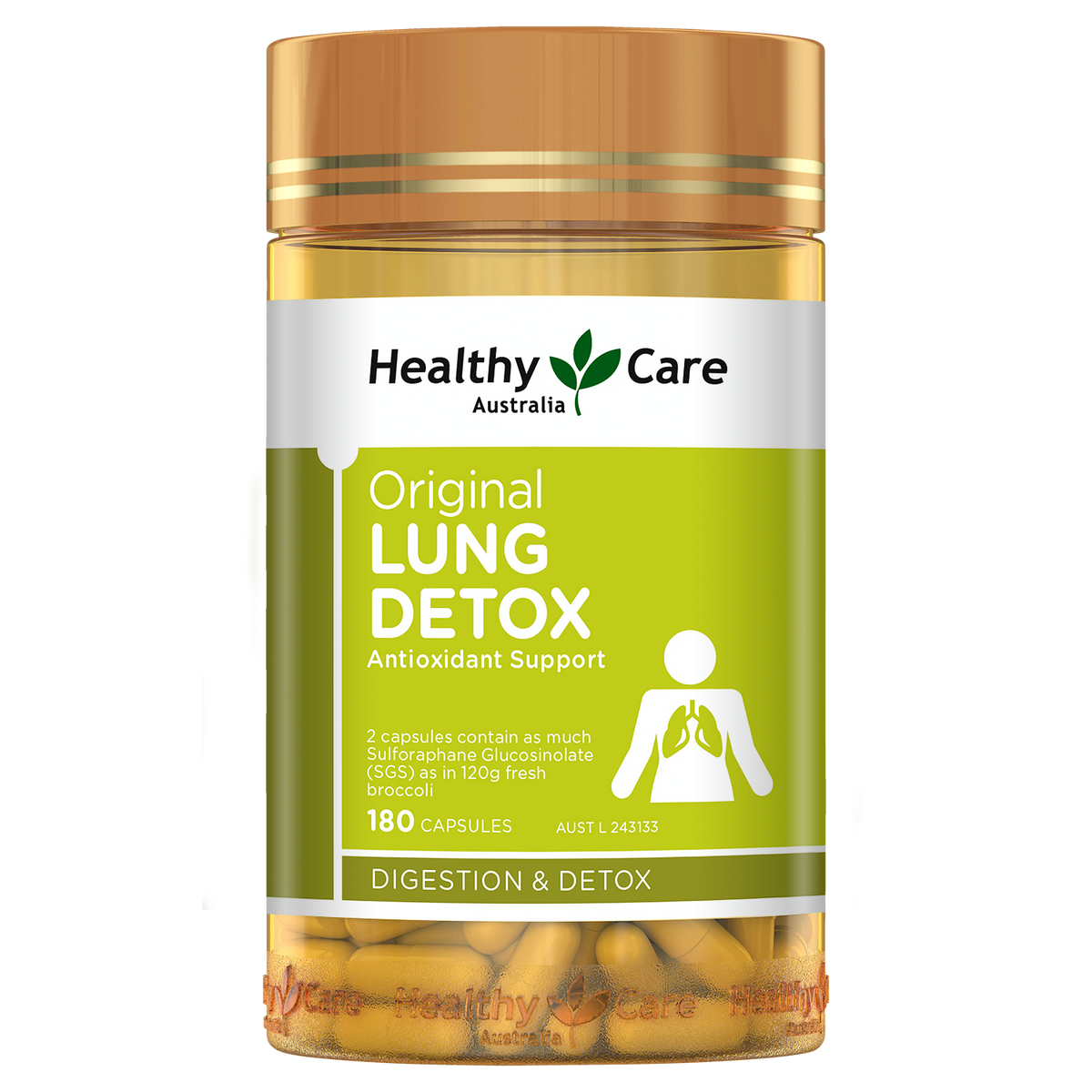 Healthy Care Original Lung Detox 180 Capsules