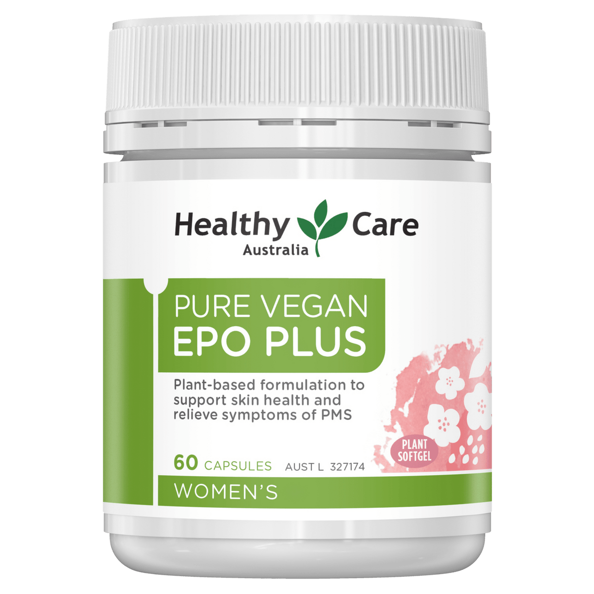 Healthy Care Pure Vegan EPO Plus 60 Capsules