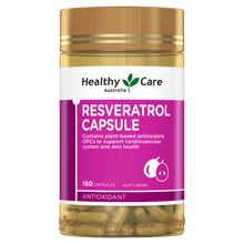 Load image into Gallery viewer, Healthy Care Resveratrol Capsule 180 Capsules