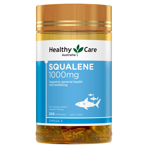 Healthy Care Squalene 1000mg 200 Capsules