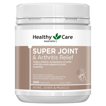 Load image into Gallery viewer, Healthy Care Super Joint &amp; Arthritis Relief 200 Capsules