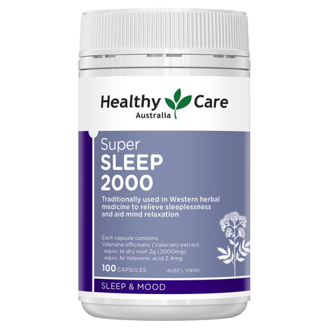 Healthy Care Super Sleep Valerian 2000mg 100 Capsules