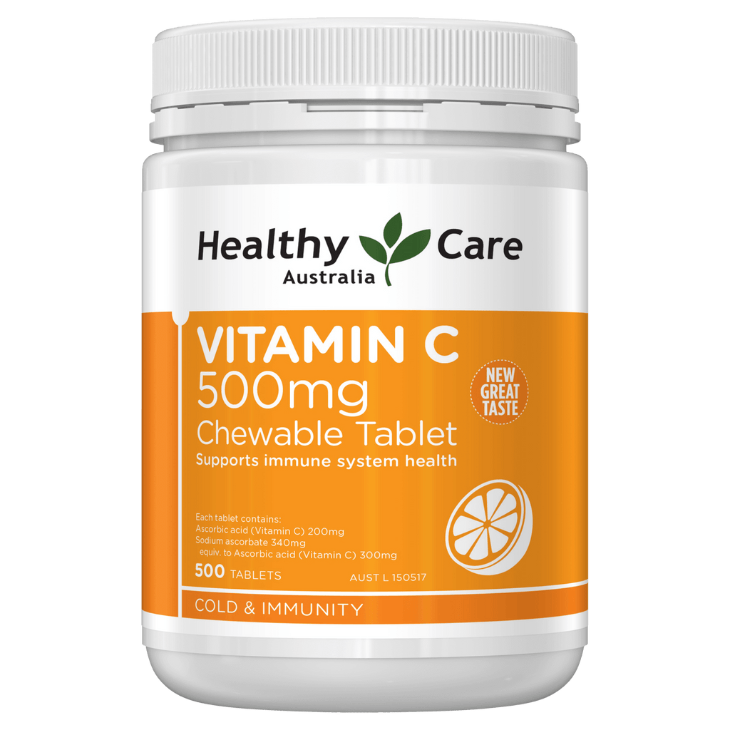 Healthy Care Vitamin C 500mg Chewable Tablet 500 Tablets