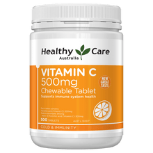 Load image into Gallery viewer, Healthy Care Vitamin C 500mg Chewable Tablet 500 Tablets
