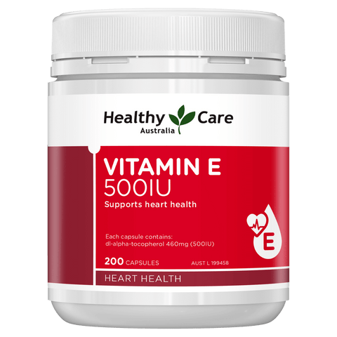 Healthy Care Vitamin E 500IU 200 Capsules