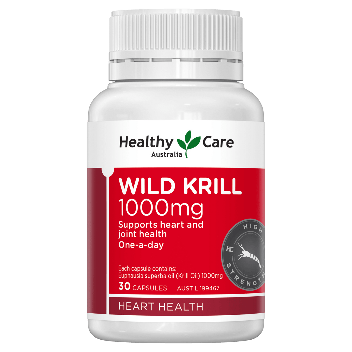 Healthy Care Wild Krill Oil 1000mg 30 Capsules