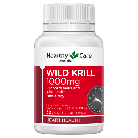 Healthy Care Wild Krill Oil 1000mg 30 Capsules