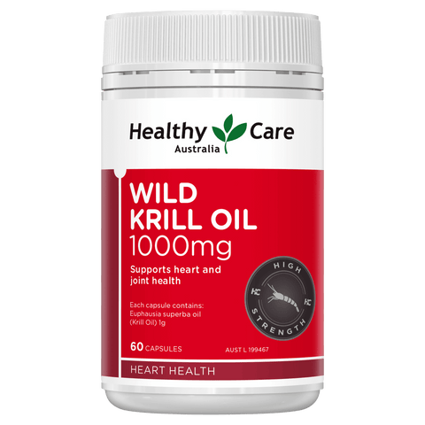 Healthy Care Wild Krill Oil 1000mg 60 Capsules