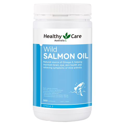 Healthy Care Wild Salmon Oil 1000mg 500 Capsules