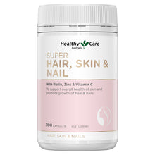 Load image into Gallery viewer, Healthy Care Super Hair, Skin &amp; Nails 100 Capsules