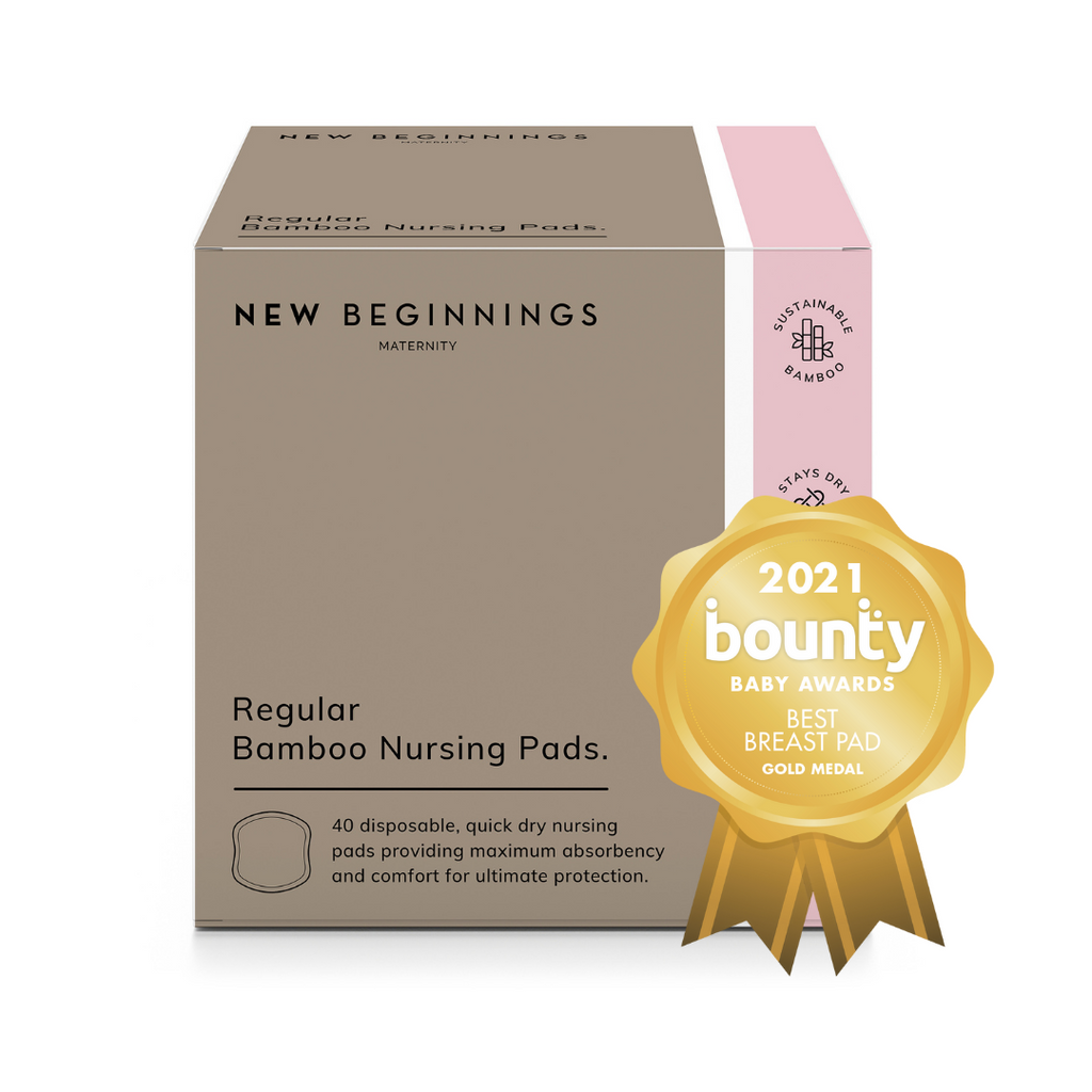 New Beginnings Regular Bamboo Disposable Nursing Breast Pads 40 Pack