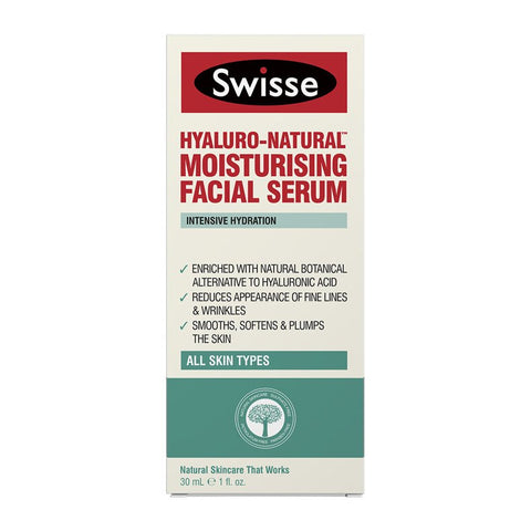 SWISSE Hyaluro-Natural Moisturising Facial Serum 30ml