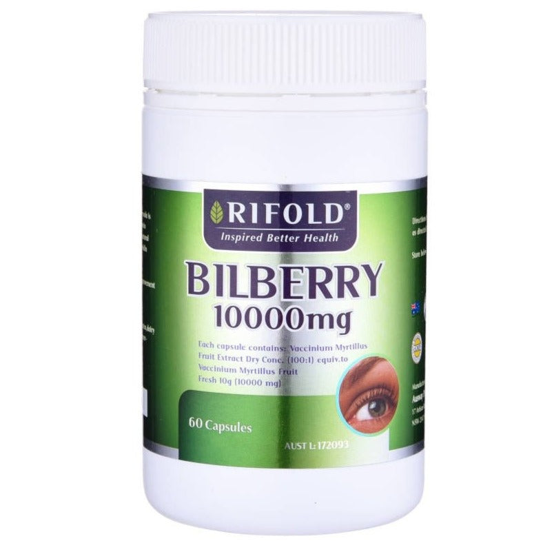 Rifold Bilberry 10000mg 60 Capsules